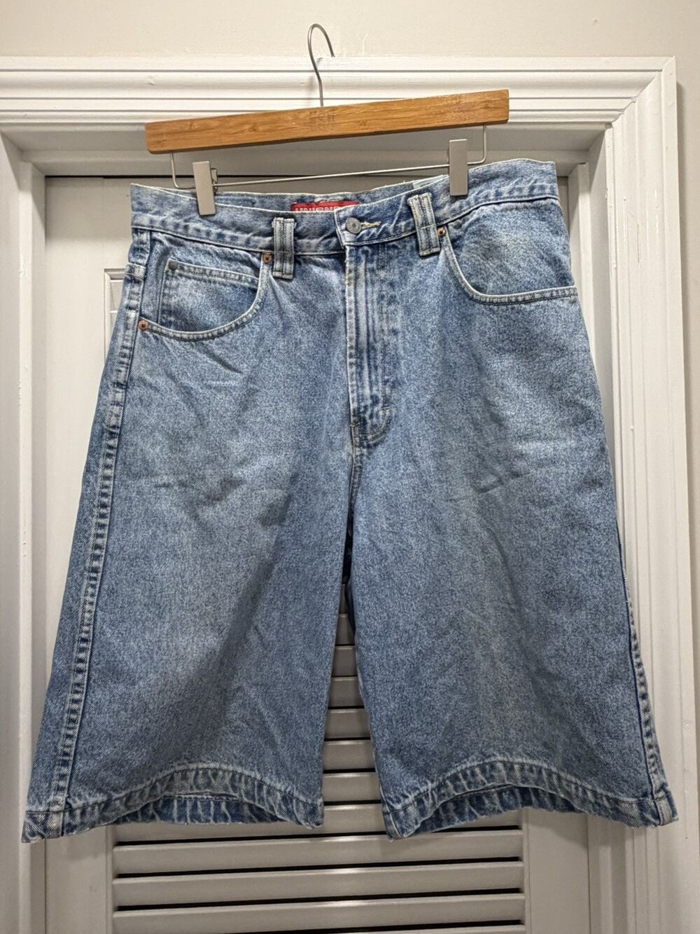 Unionbay Mens 32 Carpenter Denim Shorts Cotton Vintage Y2K Skater Baggy Grunge